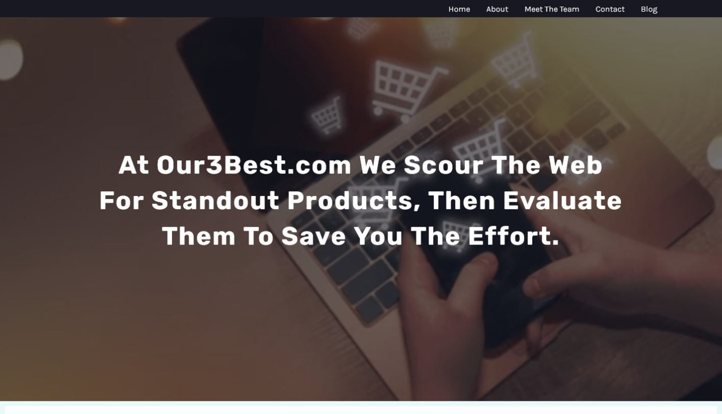 2nd Project - Home - Our3Best