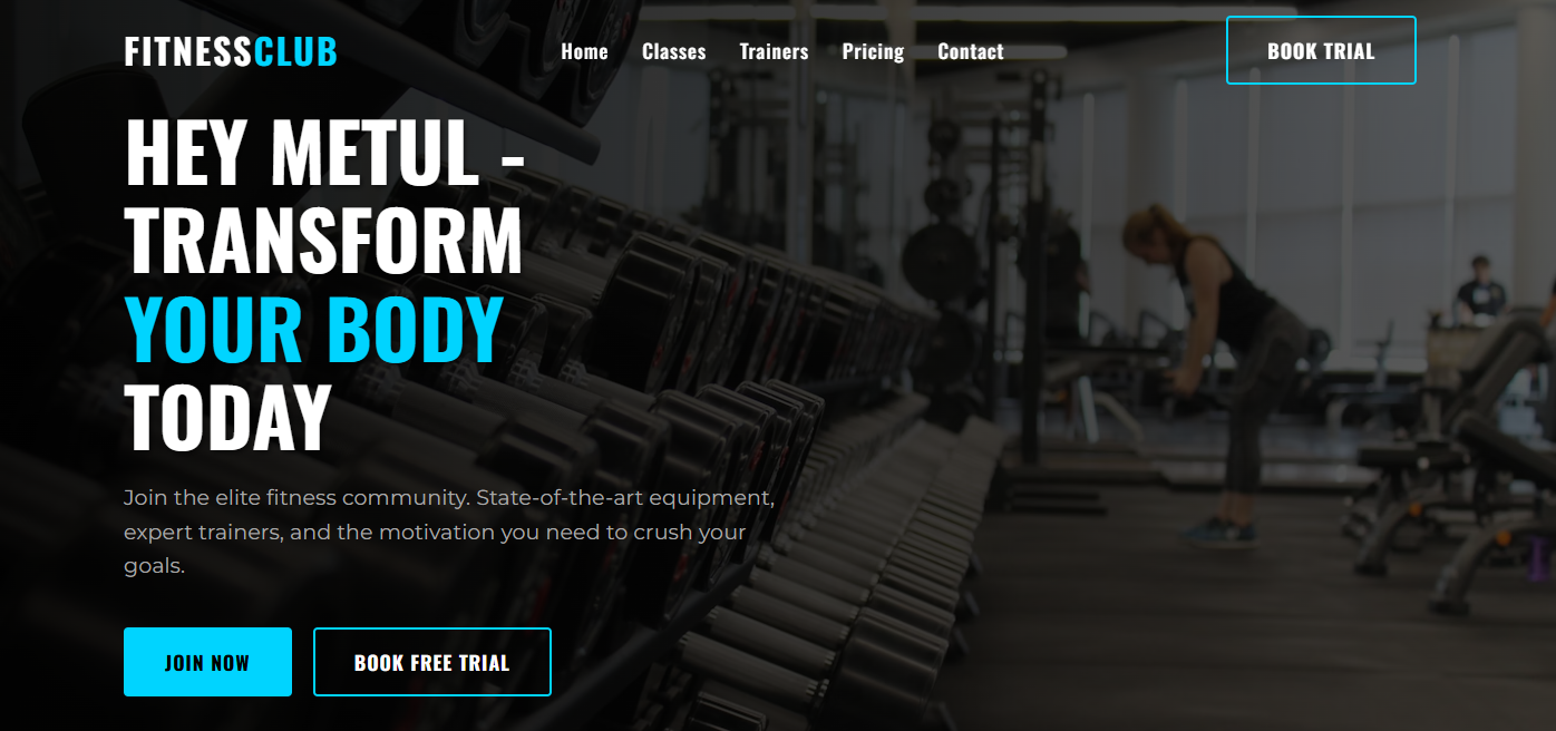 FITNESSCLUB Feature